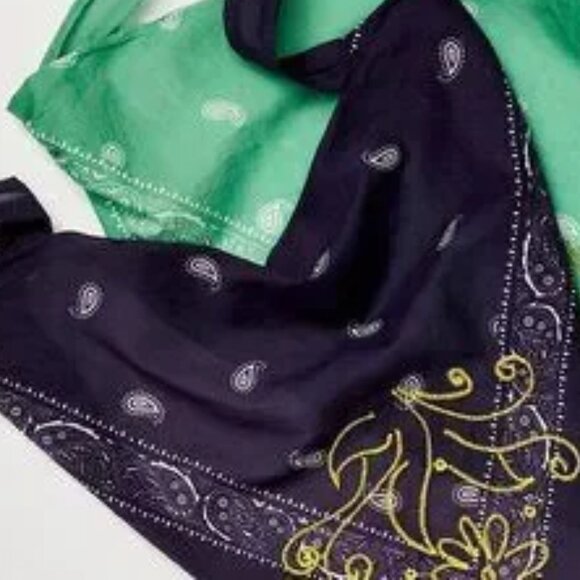 Free People Accessories - Free People Crawford Scarf & Neck Kerchief Embordered NWT NIP
